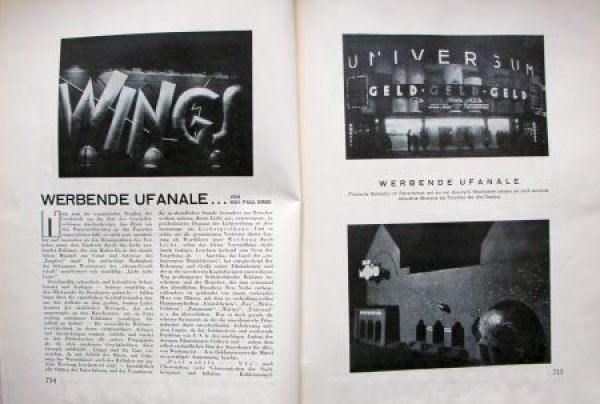 "Die Reklame" Advertisingmagazine Deutscher Reklameverband 1929 (1799)